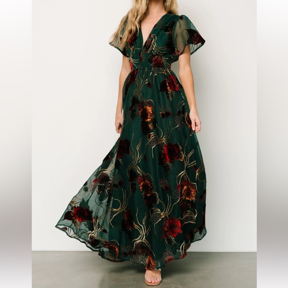 Baltic Born Dresses & Skirts - BALTIC BORN Valen Maxi Dress Jade Multi Size Medium